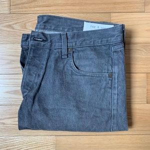 rag & bone mens jeans rb 15x grey raw denim